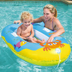 Детская надувная лодка Junior Raft - Крабики 119*79 см, голубая
