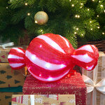 Светодиодная фигура Конфетка - Bonne Аnnee 40 см, 40 холодных белых LED ламп, акрил, IP44