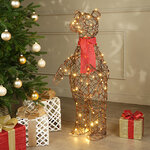 Светодиодная фигура Медведь Топтыгин 89 см, 80 теплых белых LED ламп, IP44