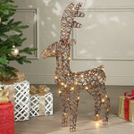 Светодиодная фигура Олень Роки 60 см, 50 теплых белых LED ламп, IP44