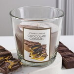 Ароматическая свеча Chocolate Caramel 8 см, в стеклянном стакане
