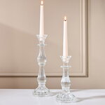 Декоративный подсвечник-канделябр на 1 свечу Cristallerie 21 см