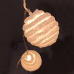 Светодиодная гирлянда-шарики Ferrara 4.6 м, 24 теплых белых лампы, прозрачный ПВХ, IP20