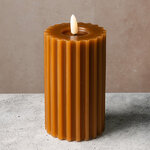 Светодиодная свеча Glen с имитацией пламени 15 см, оранжевая, на батарейках
