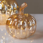 Декоративный светильник Тыква Cinderella 14 см, на батарейках, IP20