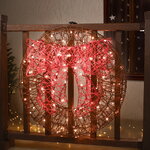 Светодиодное украшение Balcony Lights - Рождественский венок 78 см, 160 теплых белых LED ламп, IP44