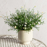 Искусственный цветок в горшке Хатиора 25 см, белый