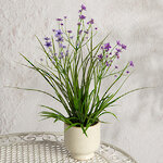 Искусственный цветок в горшке Таллинум 38 см сиреневый