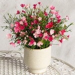 Искусственные цветы в горшке Флоксы нежно-розовые 23 см