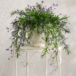 Подвесной искусственный цветок Midleton Stone 43 см, фиолетовый