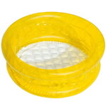 Детский бассейн с надувным дном Леденец желтый 64*25 см