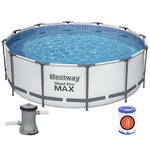 Каркасный бассейн Bestway Steel Pro Max 366*100 см, фильтр-насос