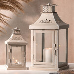 Набор подсвечников-фонарей Enjoyment 23-35 см кремовый, 2 шт