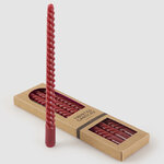 Набор свечей Lets Twist 30 см красные, витые, 4 шт