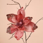 Искусственный цветок Магнолия Контемпора 22 см, клипса