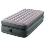 Надувная кровать с насосом Prime Comfort Twin, 99*191*51 см, серая