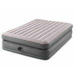 Надувная кровать с насосом Prime Comfort Queen, 152*203*51 см, серая