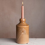 Декоративный подсвечник Ботаника 21 см карамельный