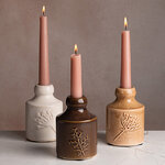 Набор подсвечников Ботаника 12 см, 3 шт