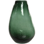 Стеклянная ваза Санджинето 23 см оливковая