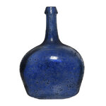 Декоративная бутылка Корфу 26 см синяя, стекло
