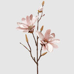 Искусственная ветка Магнолия Элетрано 66 см нежно-розовая
