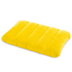 Надувная подушка 43*28*9 см желтая, флокированная