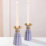 Декоративный подсвечник Tassel Roggero 15 см лавандовый
