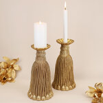 Декоративный подсвечник Tassel Gold 26 см