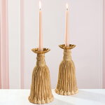 Декоративный подсвечник Grande Tassel 26 см золотой