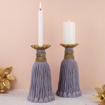 Декоративный подсвечник Tassel Lavander 26 см