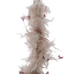 Гирлянда Боа из перьев 184 см нежно-розовая