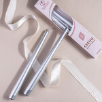 Античные свечи 24.5 см, 2 шт, серебро