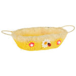 Декоративная корзинка Поляна 24*14 см желтая