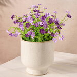 Искусственный цветок в горшке Дэйзи 28 см фиолетовый