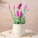 Искусственный цветок в горшке Лаванда Лоддон Пинк 25 см
