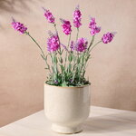 Искусственный цветок Лаванда Лоддон Пинк в горшке 38 см