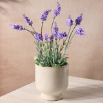 Искусственный цветок Лаванда Лоддон Блю в горшке 38 см