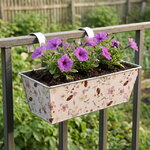 Подвесное кашпо для балкона Франсуаза 35*13 см, металл