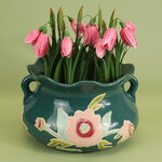 Керамическая ваза-кашпо Dolly Flowers 24*15 см