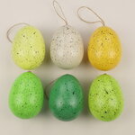 Пасхальные украшения Яйца Wonderful Easter 9 см, 6 шт, подвеска