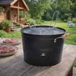 Мангал для барбекю Флэт Айрон 40*33 см черный