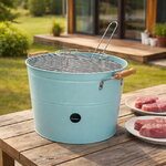 Мангал для барбекю Флэт Айрон 40*33 см мятный