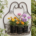 Подвесное кашпо Шебби 32*28 см, металл