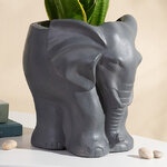 Кашпо для цветов Слон 26*22 см черное