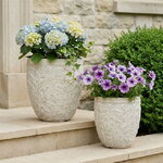 Набор декоративных кашпо Маршанде 33-43 см белый, 2 шт