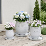 Набор уличных кашпо Хамфрис с поддонами 20-41 см, 3 шт