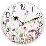 Настенные часы в стиле Прованс - Полевые цветы Руссийона 29 см