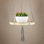Подвесная полка для цветов Макраме 40 см