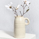 Керамическая ваза-кувшин Стэнли 17 см бежевая